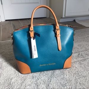 Dooney & Bourke NWT Claremont Domed Satchel Teal